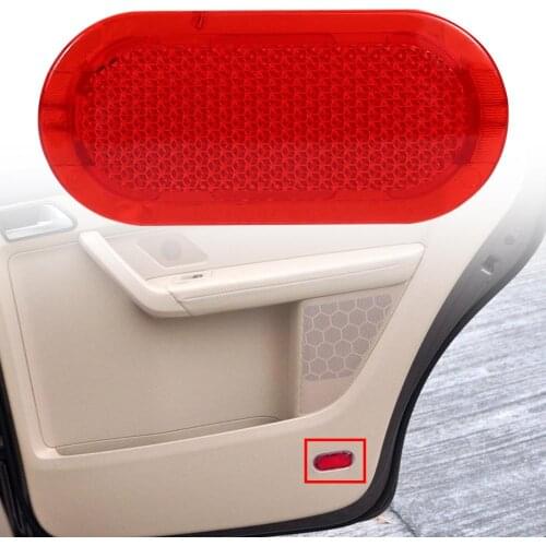 Red Car Door Trim Panel Reflector 6Q0947419 for Beetle Caddy Polo Touran 02-16 Plastic 70x30 mm Fit for VW Caddy 2004-2015