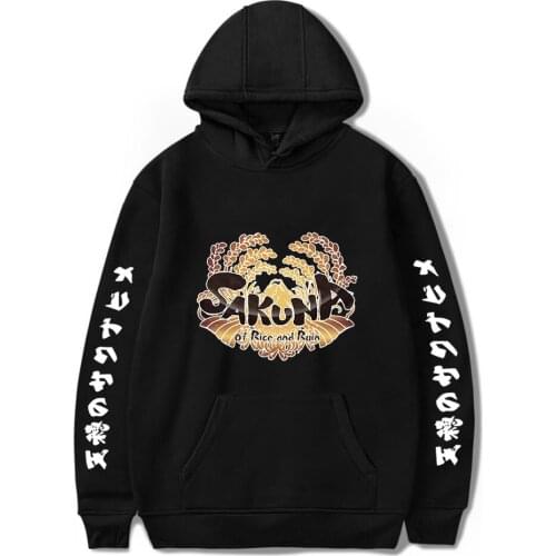Creative Sakuna Of Rice and Ruin Hoodies Harajuku Streetwear Sweatshirt Sakuna Of Rice and Ruin Sweatshirt Tracksuit Men Women