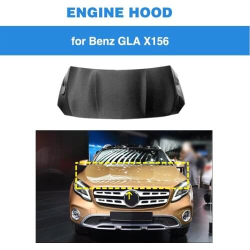 Carbon Fiber Front Bumper Engine Hood Cover Fits For Mercedes-Benz GLA Class X156 GLA180 GLA200 GLA250 2015 - 2019