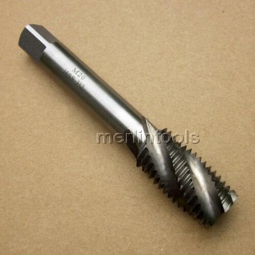 M20 x 2.5 Metric HSS Spiral Right hand Tap 20mm x 2.5mm