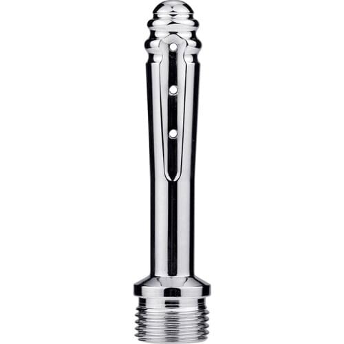 Stainless Steel Metal Anal Cleaner Enemator Bidet Faucets Rushed Anal Douche Shower Cleaning Enema Butt Plugs Tap Adult