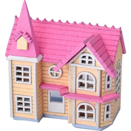 Mini DIY House Wooden Crafts Toys Dollhouse Accessories Handcraft Miniature Project Kit Fairy Garden Decor