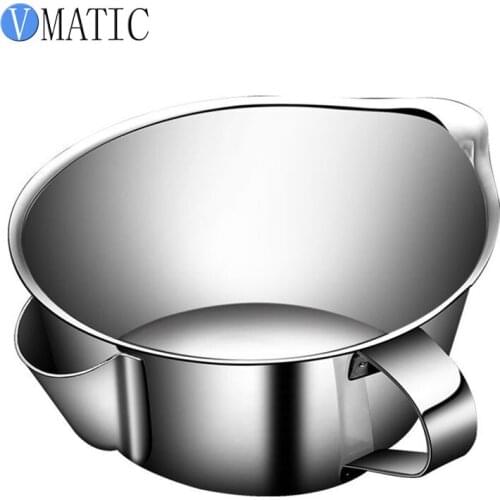 Multi-use Stainless Steel Gravy Oil Soup Fat Separator Grease Oiler Filter Strainer Bowl Home Kitchen Cooking Tools