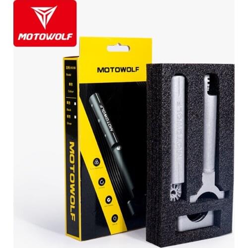 MOTOWOLF Multi function 22mm 7/8" Motorcycle Adjustable Handlebar Cross Bar Strengthen Lever Bar Mounting Bracket Holder