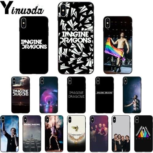 Yinuoda Imagine Dragons TPU Soft Silicone Phone Case Cover for Apple iPhone 8 7 6 6S Plus X XS MAX 5 5S SE XR 11 11pro max Cover
