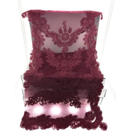 Burgundy Salon Set 16 Piece Tulle meari 06