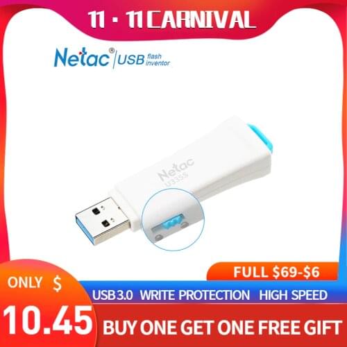 Netac U335S Write Encrypted USB 3.0 pendrive 16GB 32GB 64GB 128GB Key Flash Drive Adata Gadget Memory Stick Cle Animado Minion