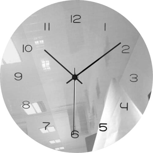 Novelty Acrylic Mirror Wall Clocks Modern Design Wall Clock Horloge Art Wall Watch Relogio De Parede Home Decor Clock 2020 New