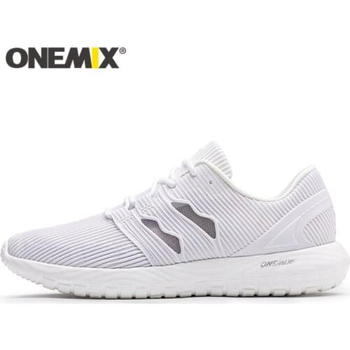 ONEMIX White Sneakers Women 2020 Casual Breathable Mesh Lightweight Traval Black Running Shoes Women Sport Shoes Walking Sneaker