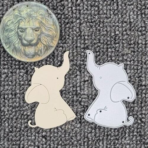 Elephant cutting dies mold scrapbook seal DIY manual mold home album production tool Educational Joy