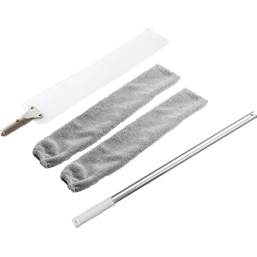 Bedside Dust Brush Home Furniture Crevice Dust Fur Hair Cleaning w/ Loong Handle