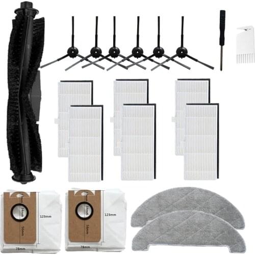 Roller Main Brush HEPA Filter Side Brush Mop cloth for Proscenic M7 MAX Robot Vacuum Cleaner Parts Dust Bags