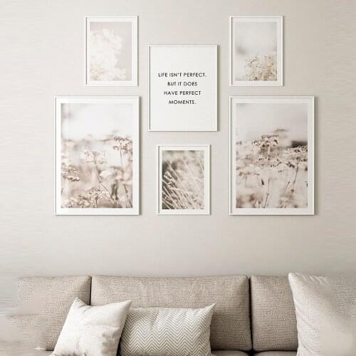 Nordic Autumn Nature Leaves Plant Flower Wheat Wall Art Canvas Painting Posters And Prints Wall Pictures For Living Room Decor