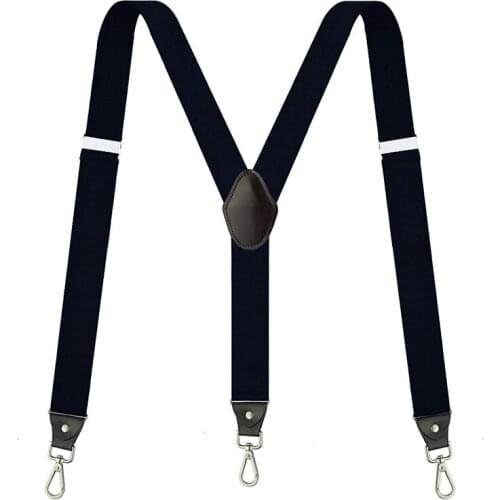 Mens Suspenders with 3 Swivel Hooks Belt Loops 1.38 inch Wide Heavy Duty Adjustable Braces Mens Trousers Suspensorio Tirantes