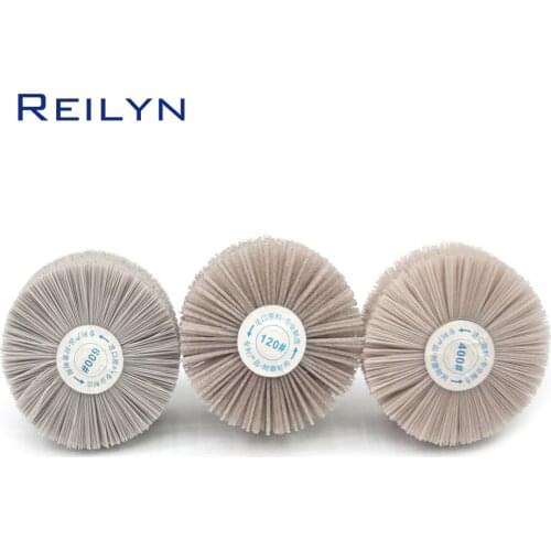 Dunpont fiber brush nylon polishing disc dunpont mop wheel polishing roller shank 6mm for electric hand drill rotary tools