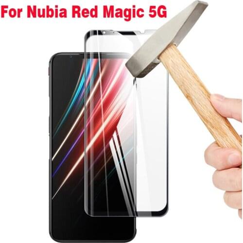 3D High aluminum Tempered Glass For ZTE Nubia Red Magic 5G Full Cover 9H Protective film Screen Protector For Nubia Red Magic 5G
