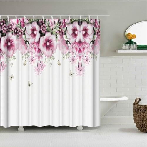 Colorful Butterfly Feathers 3d Shower Curtains Bathroom Curtain with Hooks Waterproof 180x240 Polyester Cloth Decoration Screen