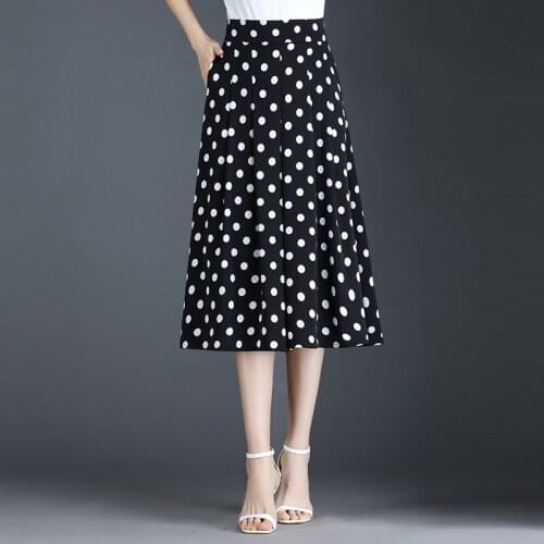 Women Pleated Tutu Tennis Beach Kawaii Skirt Jupe Punk Short White Black Polka Dot A Line High Waist Bandage Sexy Mini Summer