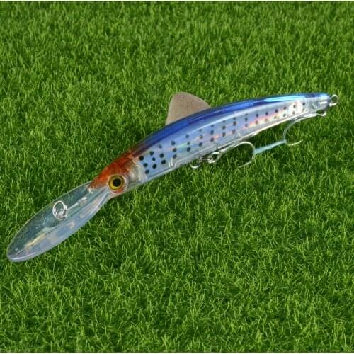 1PCS Big Minnow Long Lip Hard Bait Artificial 170mm 24g Deep Diving Fishing Lure Plastic Wobbler Quality Hooks Pesca Crankbait