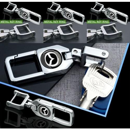 1pcs Car Logo Keyring Auto Keychain Keys Trinket Automotive Goods for Mazda 3 6 CX5 ATENZA Axela 5 6 323 626 RX8 CX6 CX4 MX3 MX5