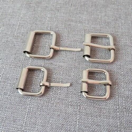 10pcs/lot 20mm metal roller pin buckle adjuster clasp purse straps belt buckle for bag handbag dog collar sewing accessories