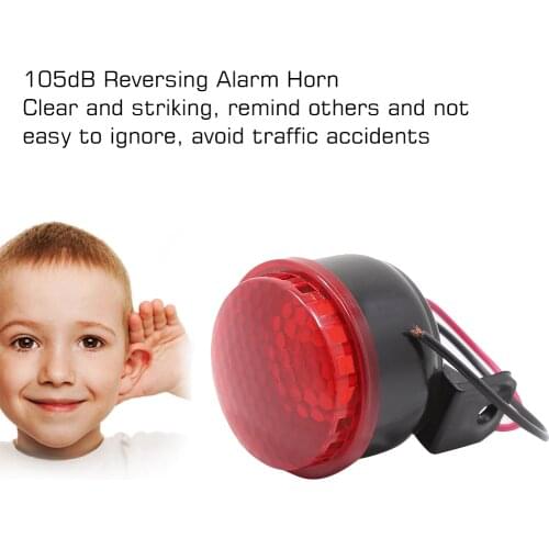 12V 105dB 10W Car Reversing Alarm Horn Speaker Beeper Buzzer Brand New Durable Warning Horn AS079 for Car Motorcycle