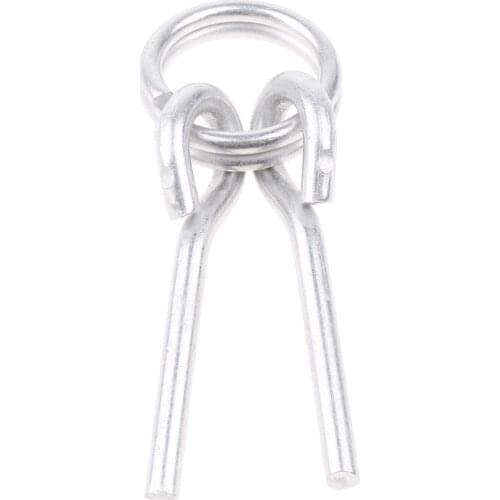 Aluminum Alloy 65mm Awning Tent Poles Rings with 2 Pins for Outdoor Awnings Camping Hiking Travel
