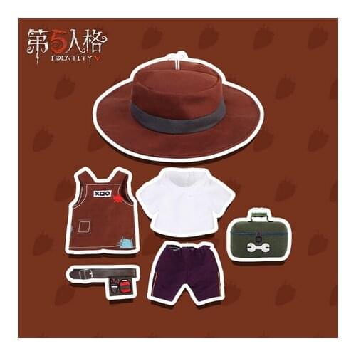 Anime Game Identity V Kawaii Dress Up Accessories Gardener Tops Pants Change suit Set Stuffed Cosplay Kawaii Clothing Set Gifts