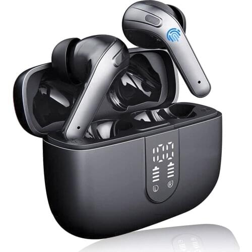 True Wireless Earbuds Bluetooth Headphones 5.0 with Noise Cancelling Mic in-Ear Earbud for iPhone Android Samsung
