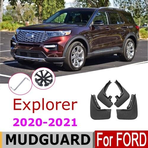 Mudguards For Ford Explorer 2020-2021 4 PCS Front Rear Fender Mud Flaps Guard Splash Flap Mudguard Car Accessories