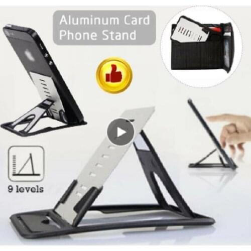 Phone Holder Aluminum Alloy Card Stand Rack Anti-slip Durable Portable Bracket Support Accessories Desk Card Base Accessories