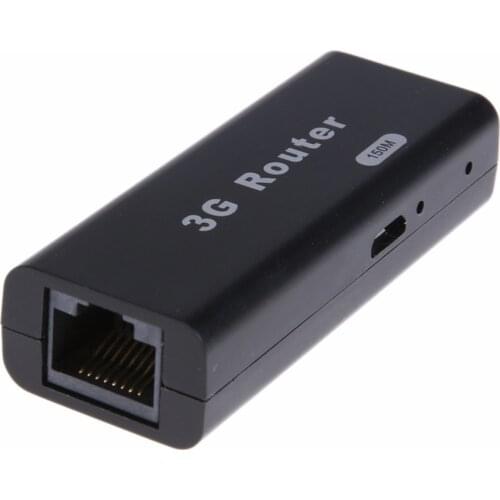 Mini 3G WiFi USB Wireless Router Wlan Hotspot AP Client 150Mbps RJ45 Portable Mobile Hotspot Wi-fi Router For Mobile Phone Table