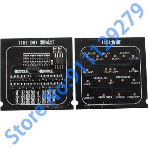 100% NEW Laptop LGA1151 /LGA 1155 / LGA1156 Tester CPU Socket Tester Dummy Load Fake Load with LED Indicator