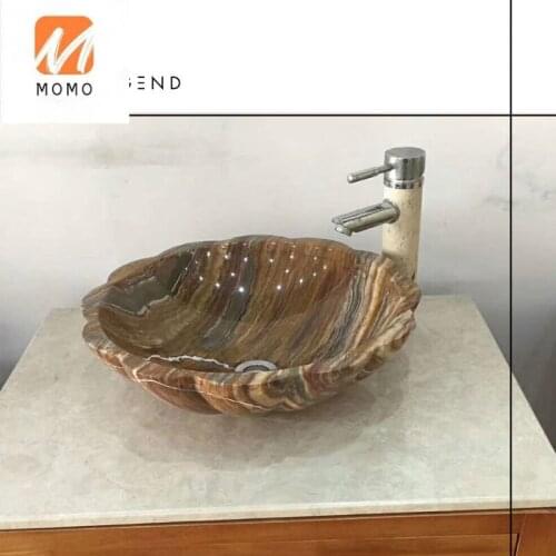 Wholesale hot sale tiger onyx natural stone sink and basin