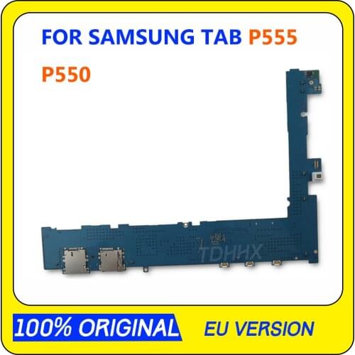Full Unlocked Motherboard For Samsung Galaxy Tab A 9.7 P550 P555 Motherboard Mainboard WiFi 4G Version Logic Board With Chips