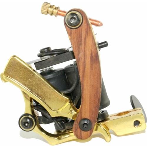 Professional 10 Wrap Coil Tattoo Machine Handmade Cast Iron Tattoo Machine Liner and Shader Free Shipping TM-782