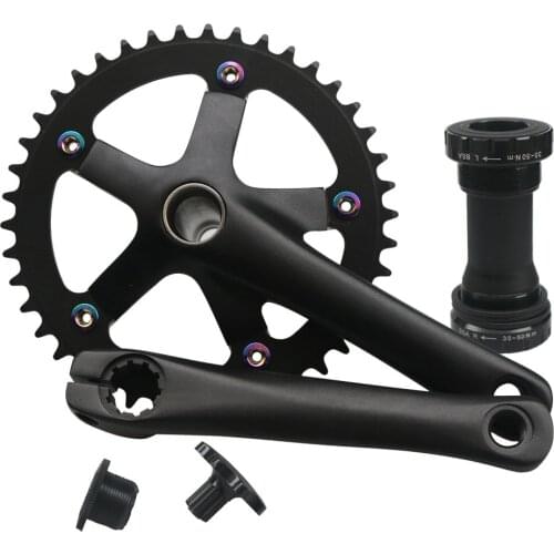 Road Bike Crankset BCD 130MM Bicycle Crankset MTB 152MM 165MM 170MM Crank Arms For Bicycle Aluminum Alloy Bicycle Parts 42T