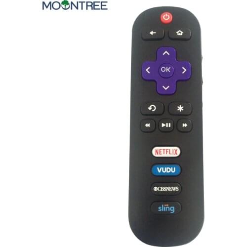 RC280-2 TV Remote Control Replacement for TCL ROKU TV 55S405 40S3800 with Shortcut Netflix Vudu CBS Sling Button is_custom