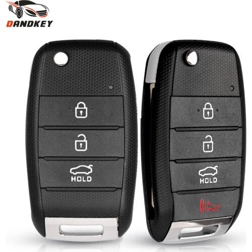 Dandkey For KIA K2 K3 K5 2011 2012 2013 2014 Carens Cerato Replacement Flip Folding Remote Key Case Shell HYN14/HY18/TOY40 Blade