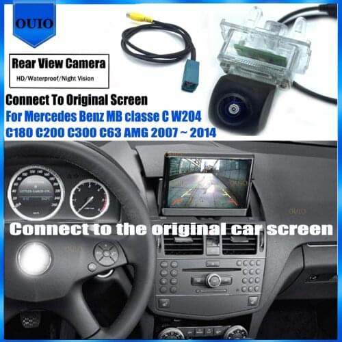 Original Screen Video Input For Mercedes Benz MB classe C W204 C180 C200 C300 C63 AMG Rear View Reverse Back Up Parking Camera
