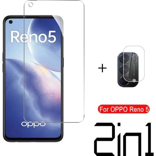 2 in 1 for oppo reno 5 screen protector tempered glass for oppo reno 5 lite oppo reon 4 lite reno5 light protetcive film
