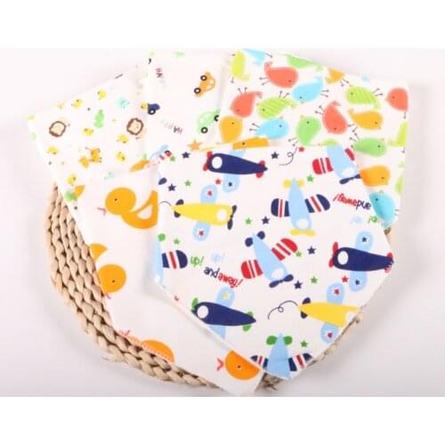 20pieces/lot Baby Bibs 2 Layers Babador Bandana Bibs for Babies Scarf Boys Girls Baby Bib Burp Cloths Baby Gift1-3 Year