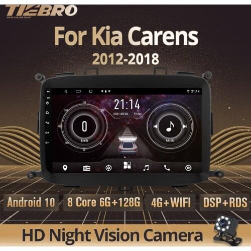 TIEBRO 2Din Android10 Car Radio For Kia Carens 2012-2018 GPS Navigation Stereo Receiver Auto Radio DSP Car Multimedia Player IGO