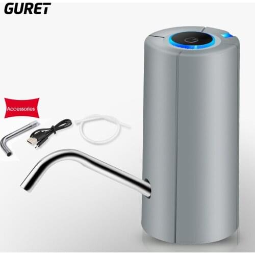 GURET Electric Drinking Fountain Portable Water Pump Dispenser Gallon Drinking Bottle Large-capacity Battery Lasting Durable