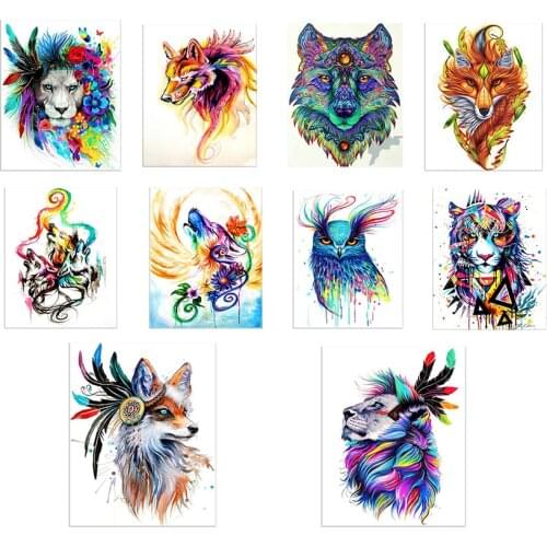 Painting By Numbers Animal Drawing On Canvas HandPainted Gift Picture By Number animal Kits Home Decoration