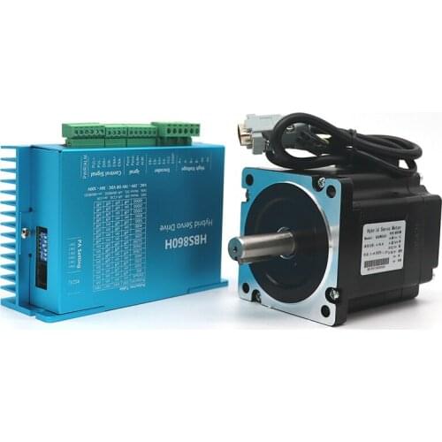8.5N.m Closed Loop Stepper Motor Kit Servo Driver HB860H + 86HB250-156B 86 2 Phase Stepper Motor