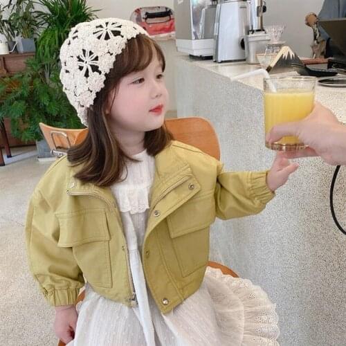 Girls Short Motorcycle Jackets Kids PU Leather Girls Jackets Children Outwear Baby Girls Boys Zipper Children Leather Jacket