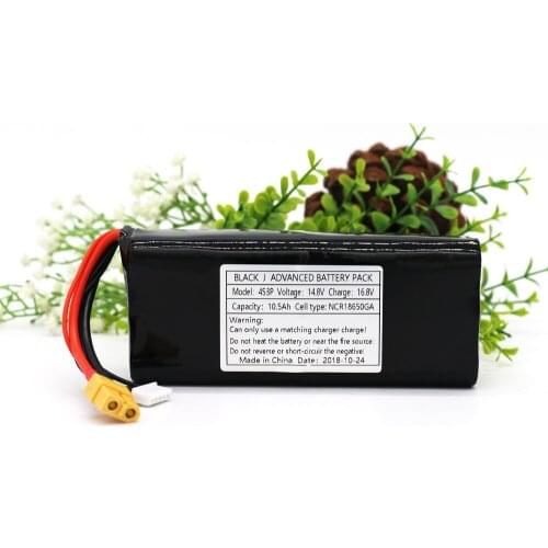 KLUOSI UAV Rechargeable Li-ion Battery 14.8V/16.8V 10.5Ah 4S3P Use Single Cell NCR18650GA Combination Suitable for Various Drone