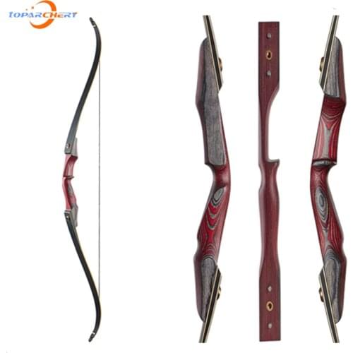 Take-down Bow Archery Wooden Recurve Bow for Right-Handed 30/40/50lbs Powerful Hunting Bow Outdoor Shooting Practice Bow