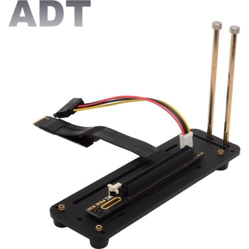 M.2 NVMe M-Key to PCI Express X16 PCIe Motherboard Mining Riser Extension Cable with Graphics Card Vertical Bracket Base Board